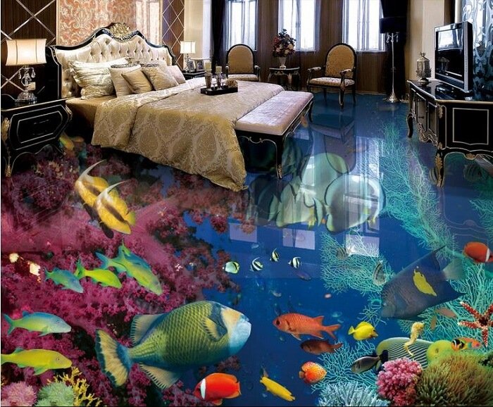 giấy dán tường phong cảnh 3D