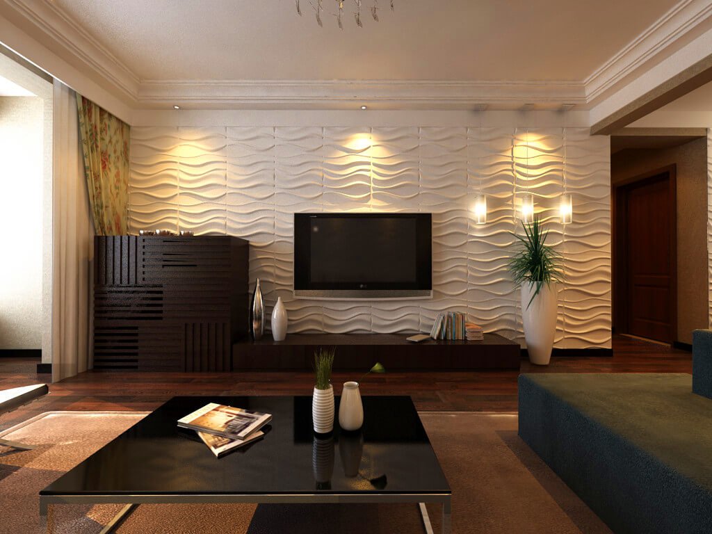 Tấm Ốp Tường 3D Sợi Thực Vật - Tấm Ốp 3D Trang Trí