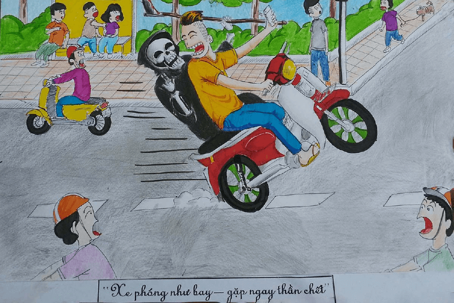Bài 29 Vẽ tranh  Đề tài an toàn giao thông  Lib24Vn