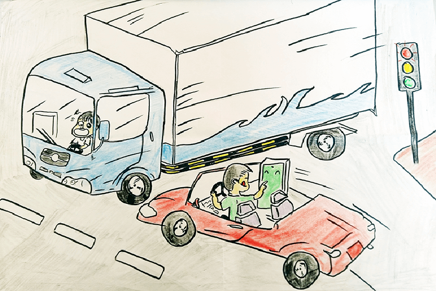 Tranh an toàn giao thông lớp 5 cách vẽ tranh an toàn giao thông đơn giản