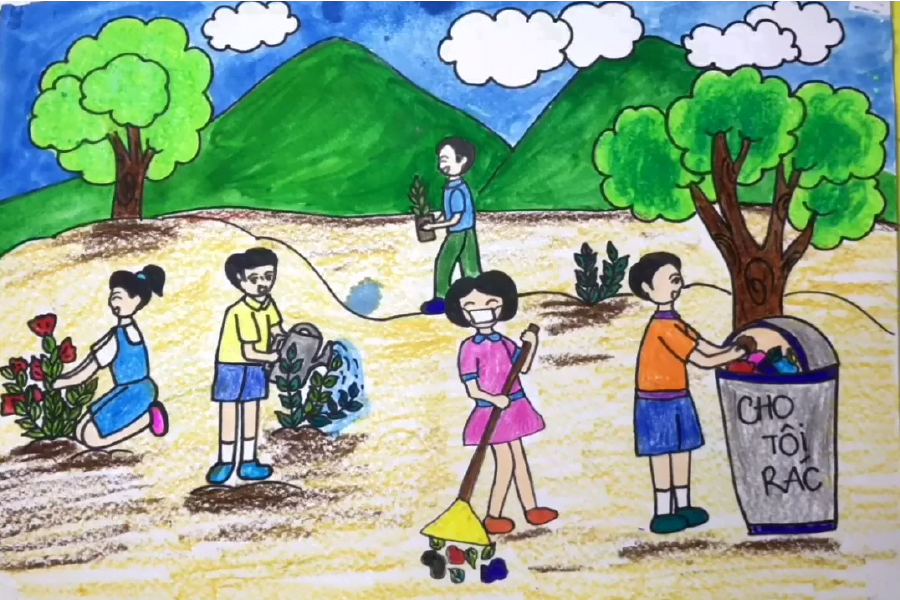 Vẽ Tranh Vẽ Bảo Vệ Môi Trường Của Học Sinh Tranh Vẽ Tuyên Truyền Và Bảo Vệ  Môi Trường