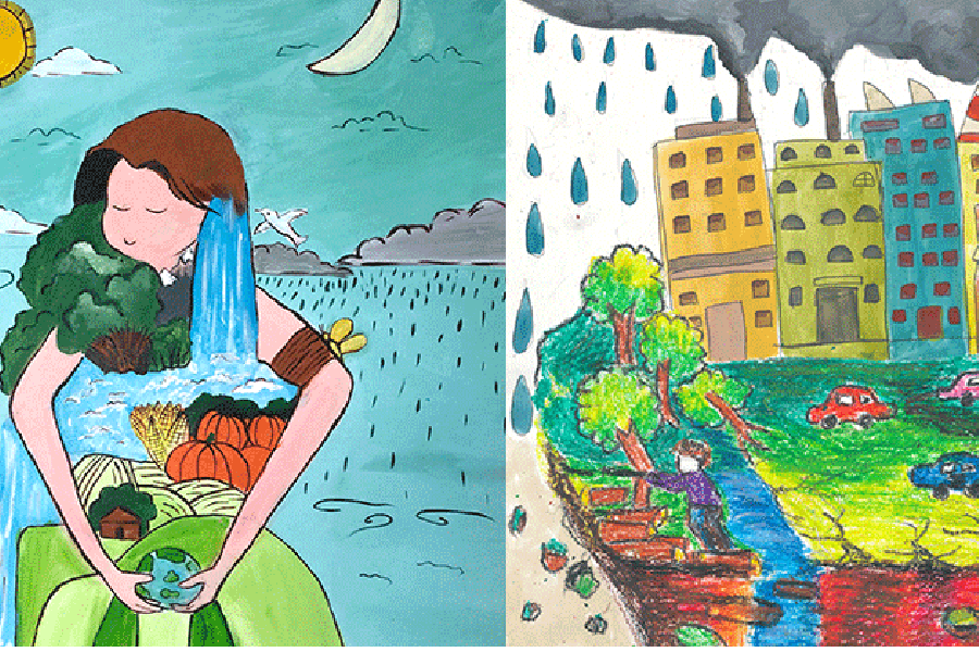 Hướng dẫn cách vẽ tranh bảo vệ nguồn nước cho môi trường xanh sạch đẹp hơn