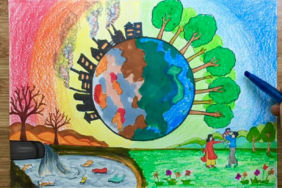5 ý tưởng độc đáo vẽ tranh đề tài bảo vệ môi trường  DYB