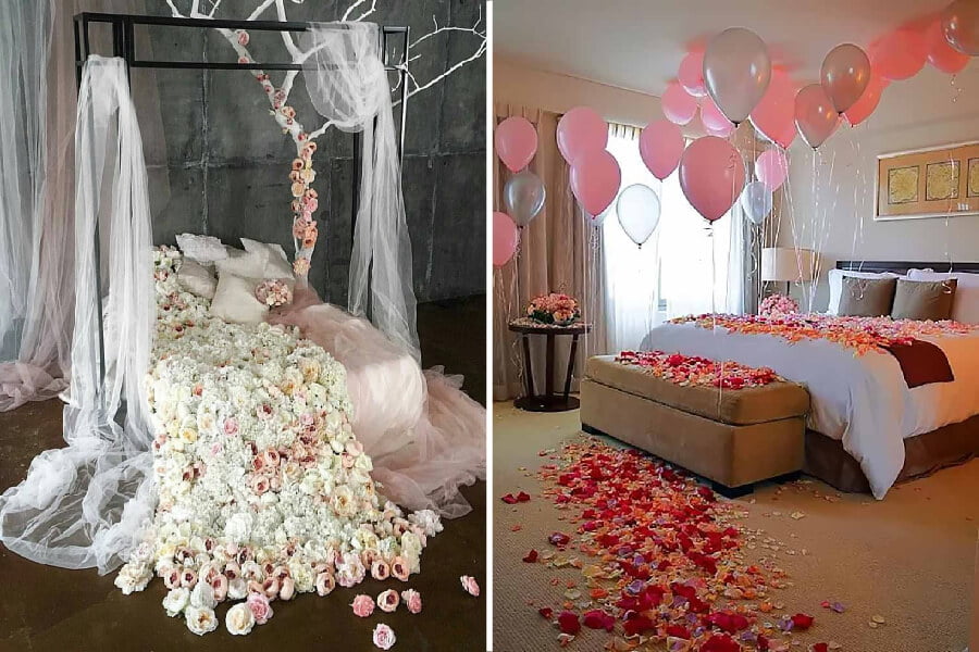 11 cách trang trí phòng cưới đơn giản, đẹp mà đầy lãng mạn.