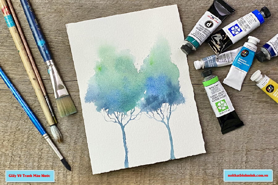 Vẽ cây bằng màu nước đơn giản By Artist artornwatercolor  By ART BOX 11   Facebook