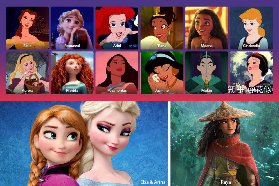 14 Nàng Công Chúa Disney| Tên Và Hình Ảnh Công Chúa Disney