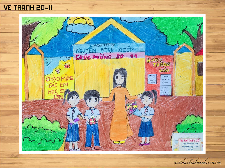 Vẽ tranh 2011  Đề tài Ngày Nhà Giáo Việt Nam ý nghĩa