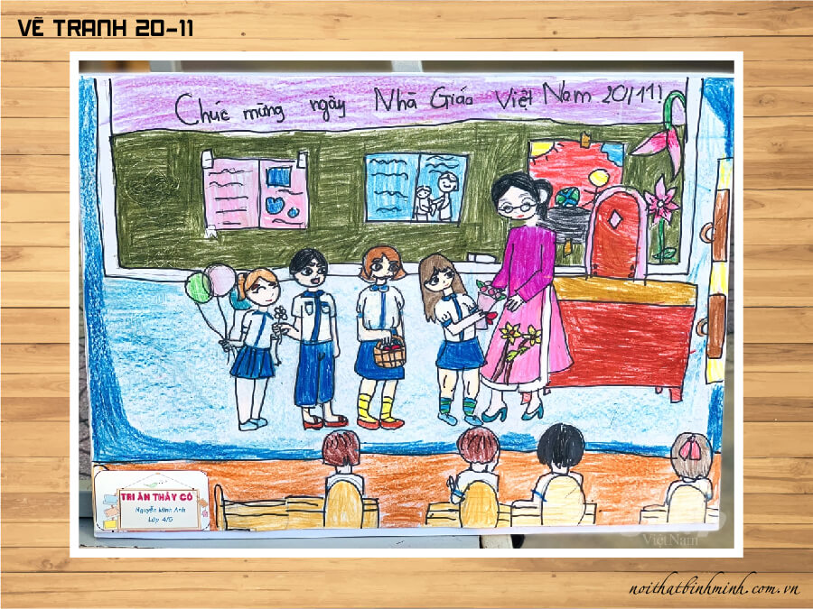1001 Mẫu tranh vẽ 2011 ngày Nhà Giáo Việt Nam đơn giản ý nghĩa