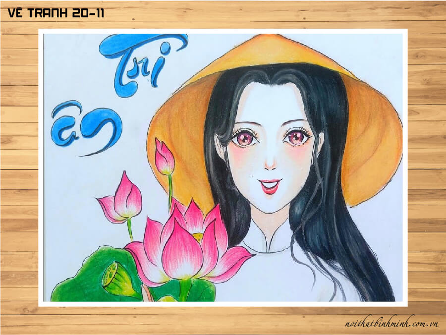 Bức tranh vẽ ngày 2011 tại Việt Nam tuyệt đẹp dành tặng thầy cô  Viết  Hình ảnh Việt nam