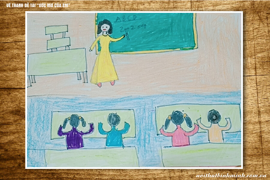 Trường Tiểu học Bình Thuận tổ chức cuộc thi vẽ tranh với chủ đề  Em vẽ ước  mơ của em 