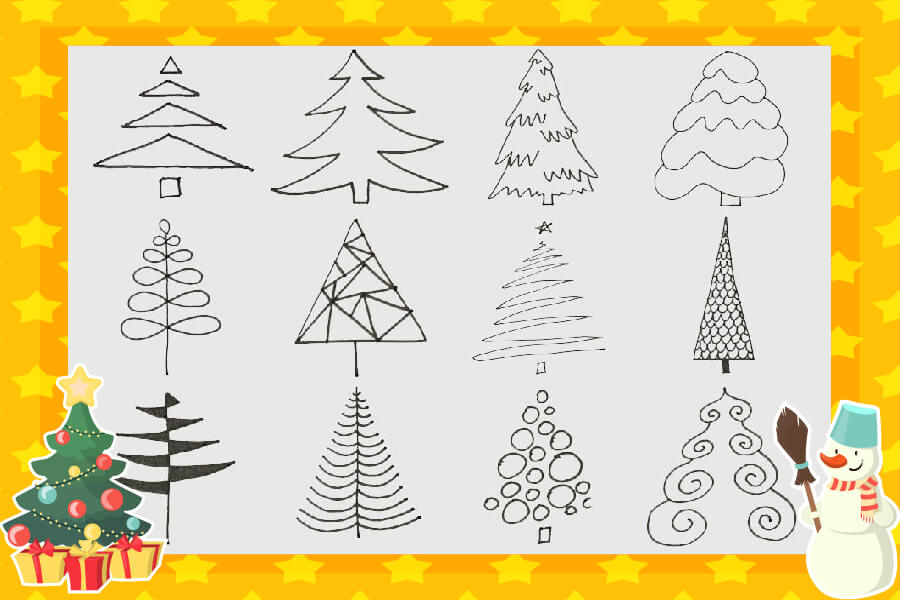 10 Cách vẽ cây thông noel đơn giản đẹp nhất 2023