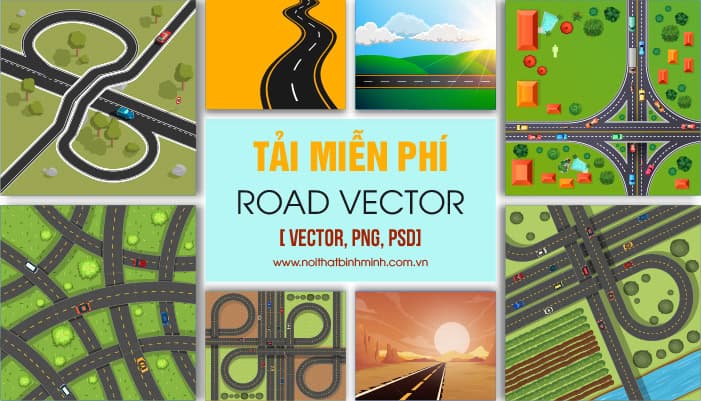 Road vector, tải miễn phí background con đường vector đẹp