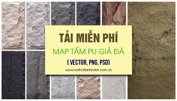 Tải map tấm PU giả đá chất lượng cao [Full HD, 4K] trong thiết kế
