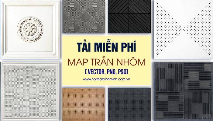 +100 Map trần nhôm Full HD, 4K trong thiết kế nội thất