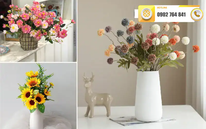 hoa để bàn giả tại đà nẵng