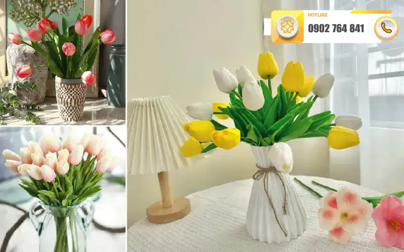 hoa tulip giả tại đà nẵng