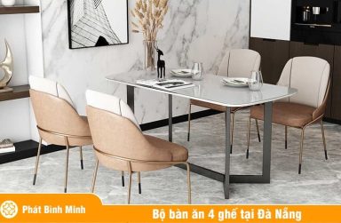 Địa chỉ cung cấp bộ bàn ăn 4 ghế Đà Nẵng chất lượng, giá rẻ