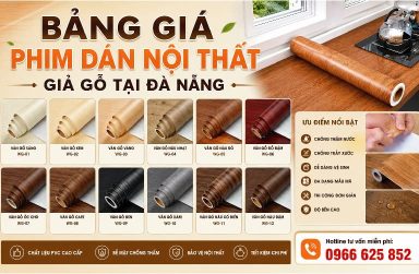 Bảng giá phim dán nội thất giả gỗ tại Đà Nẵng 2026