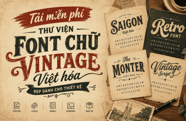 Tải miễn phí thư viện Font chữ Vintage Việt hóa đẹp dành cho thiết kế