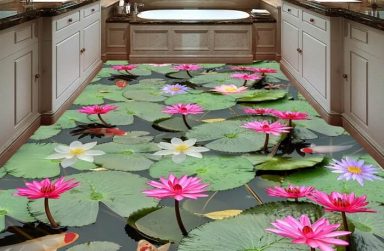 Nhà đẹp “ không đụng hàng” với giấy dán tường phong cảnh 3D