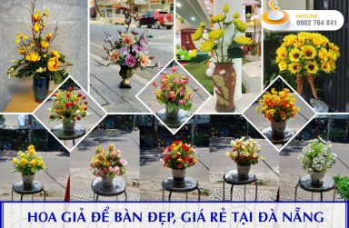 +100 mẫu hoa giả để bàn làm việc đẹp, giá rẻ tại Đà Nẵng.