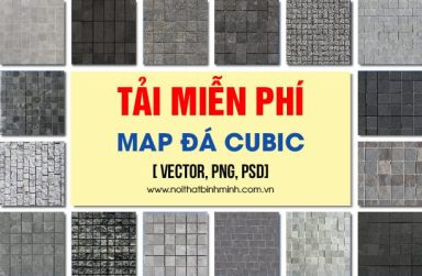 Bộ sưu tập map đá Cubic trong thiết kế, tải miễn phí