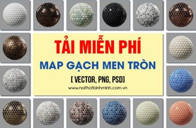 Thư viện map gạch men tròn, gạch đồng xu Vector & PNG