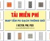 Map tấm PU gạch thông gió Sketchup, tải miễn phí