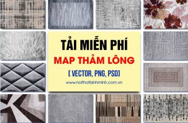+68 Mẫu map thảm lông trải sàn Sketchup, tải miễn phí