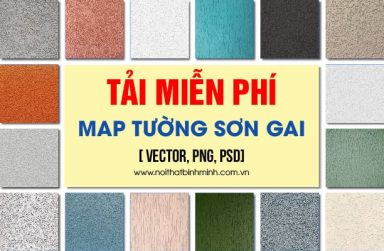 Thư viện map tường sơn gai Sketchup, tải miễn phí