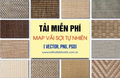 Bộ sưu tập map vải sợi tự nhiên Sketchup, tải miễn phí